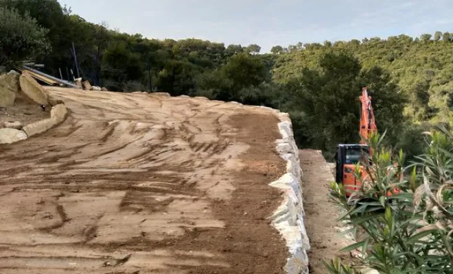 Enrochement, Sainte-Maxime, LVTP Terrassement