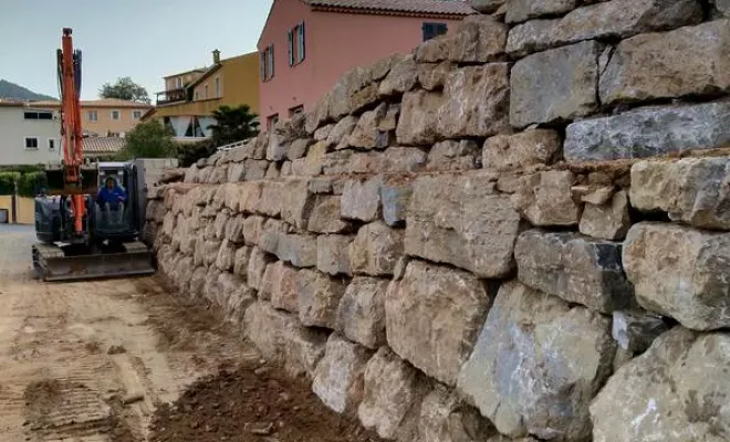 Enrochement, Sainte-Maxime, LVTP Terrassement