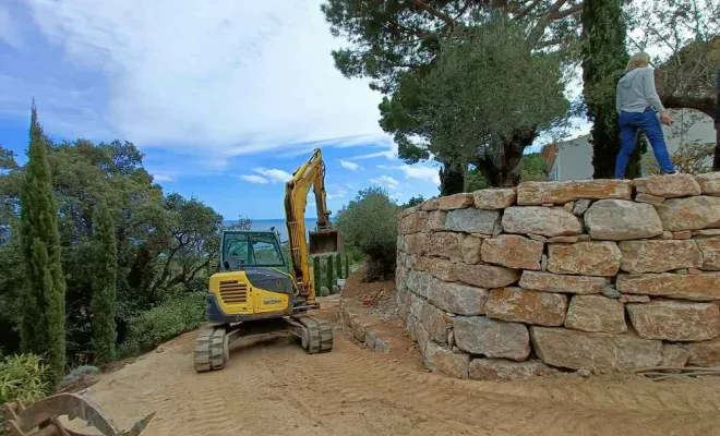 Enrochement, Sainte-Maxime, LVTP Terrassement